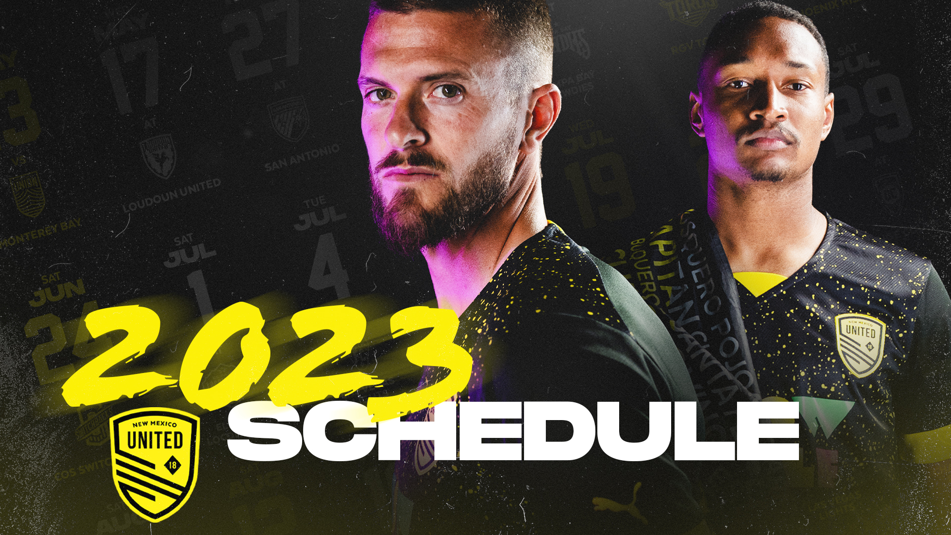 NEW MEXICO UNITED UNVEILS 2023 USL CHAMPIONSHIP SCHEDULE New Mexico